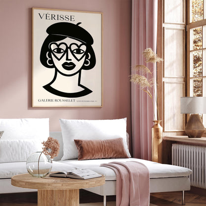 Girl with Heart-Shaped Glasses – Verisse Galerie Rousselet Print