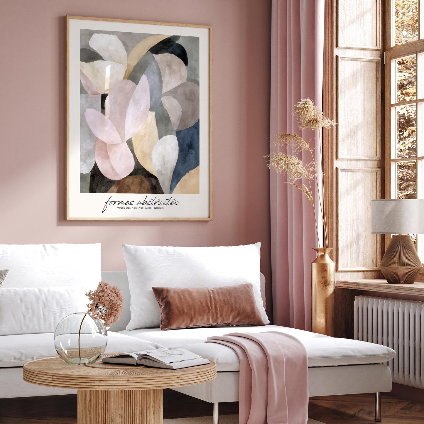 Formes Abstraites Quebec Canada Poster
