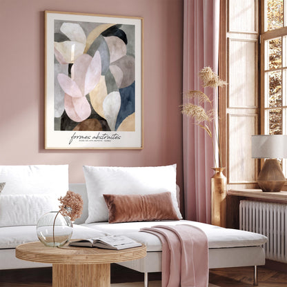 Formes Abstraites Quebec Canada Poster