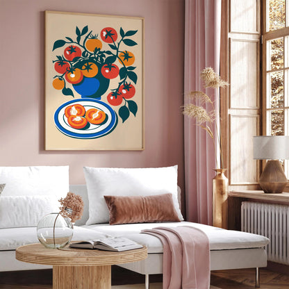 Cherry Tomatoes Poster - Kitchen Wall Decor