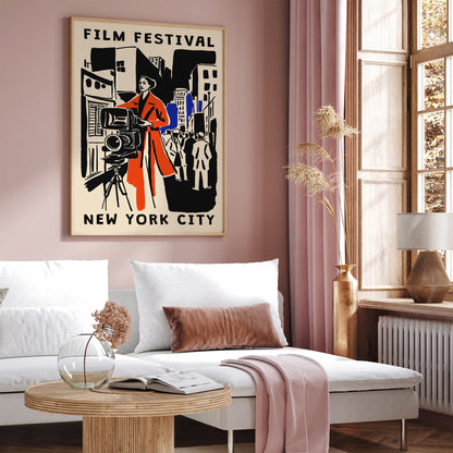 New York Film Festival Poster – Retro Design