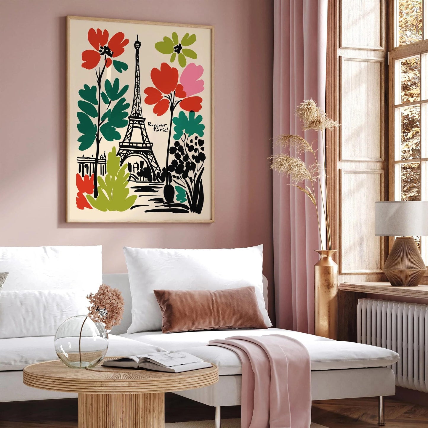 Bonjour Paris! Travel Eclectic Wall Art Print