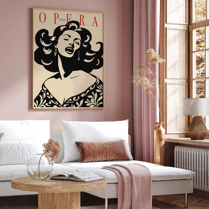 Paris Opera Vintage Poster - Retro Music Wall Art