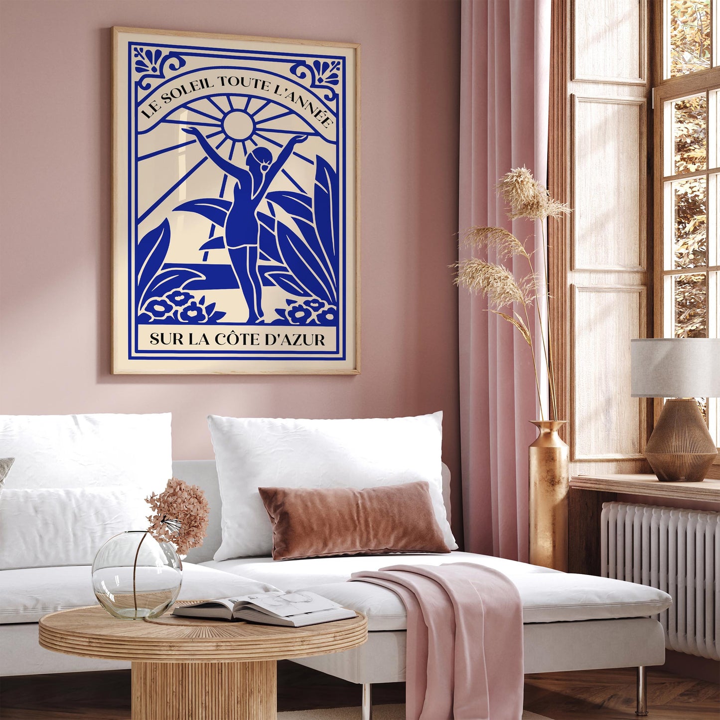 Côte d’Azur Travel Poster Art - Retro French Riviera Print