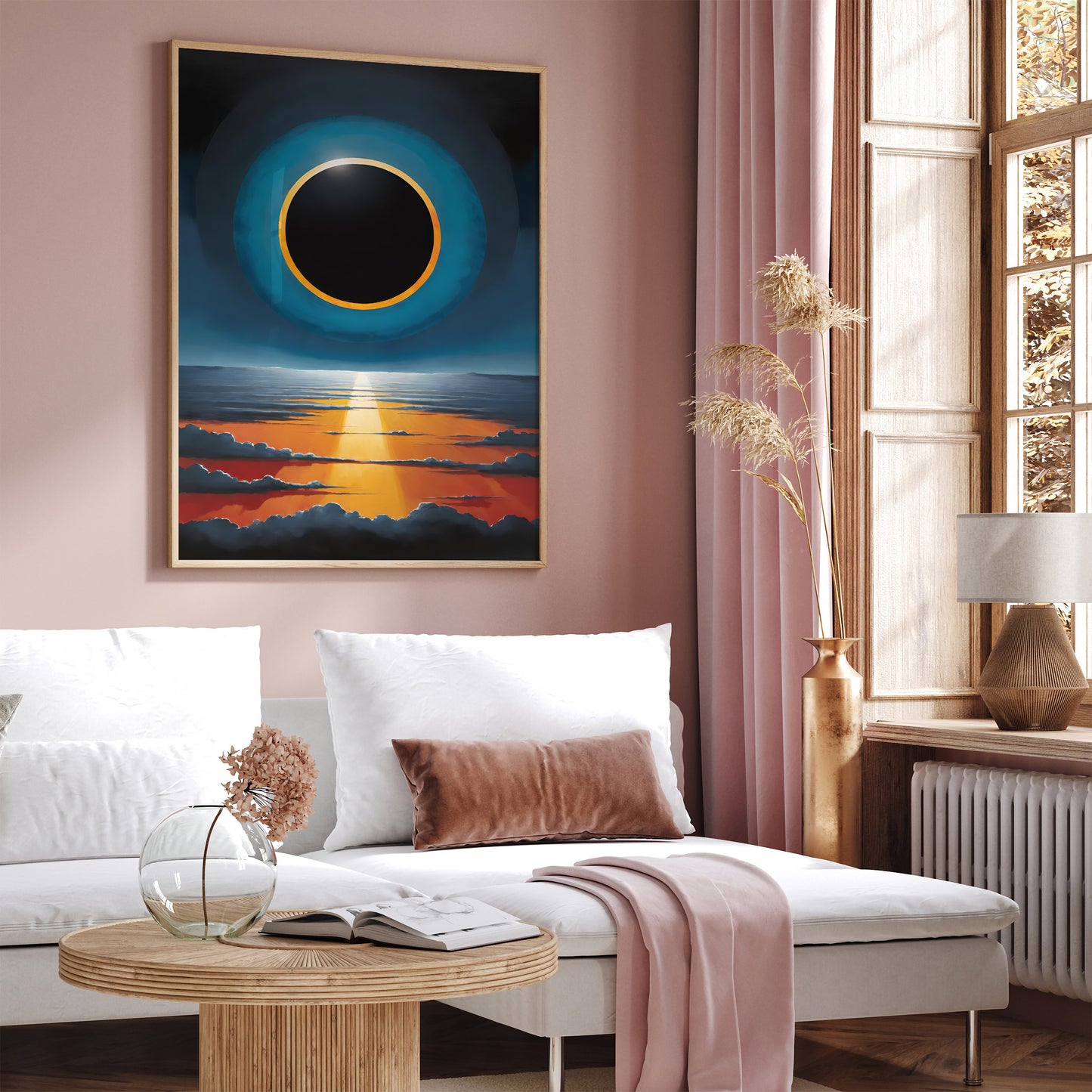 Total Eclipse Modern Art Print