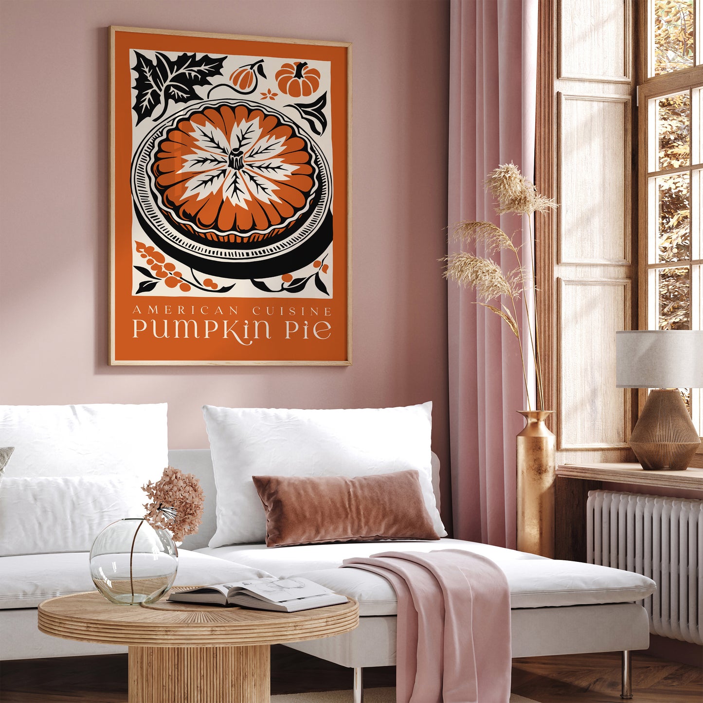 American Cuisine Pumpkin Pie Poster