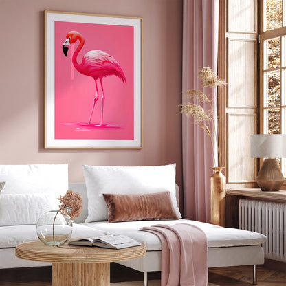 Pink Flamingo Wall Art