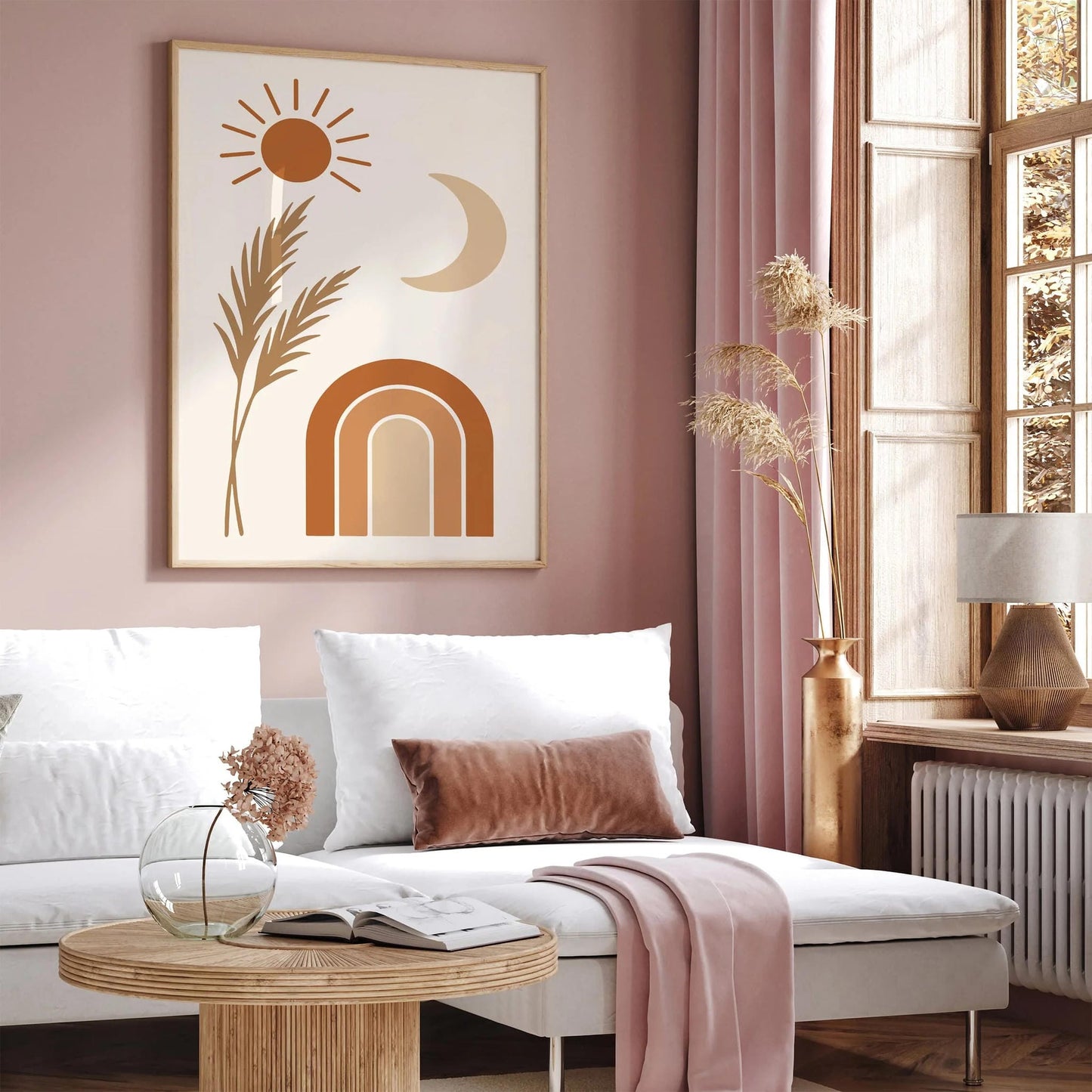 Boho Chic Minimalist Wall Art Print 2025