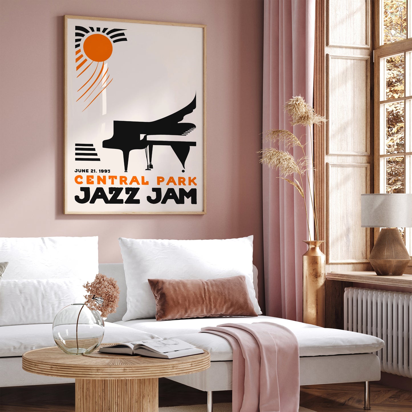 Central Park Jazz Jam Minimal Poster