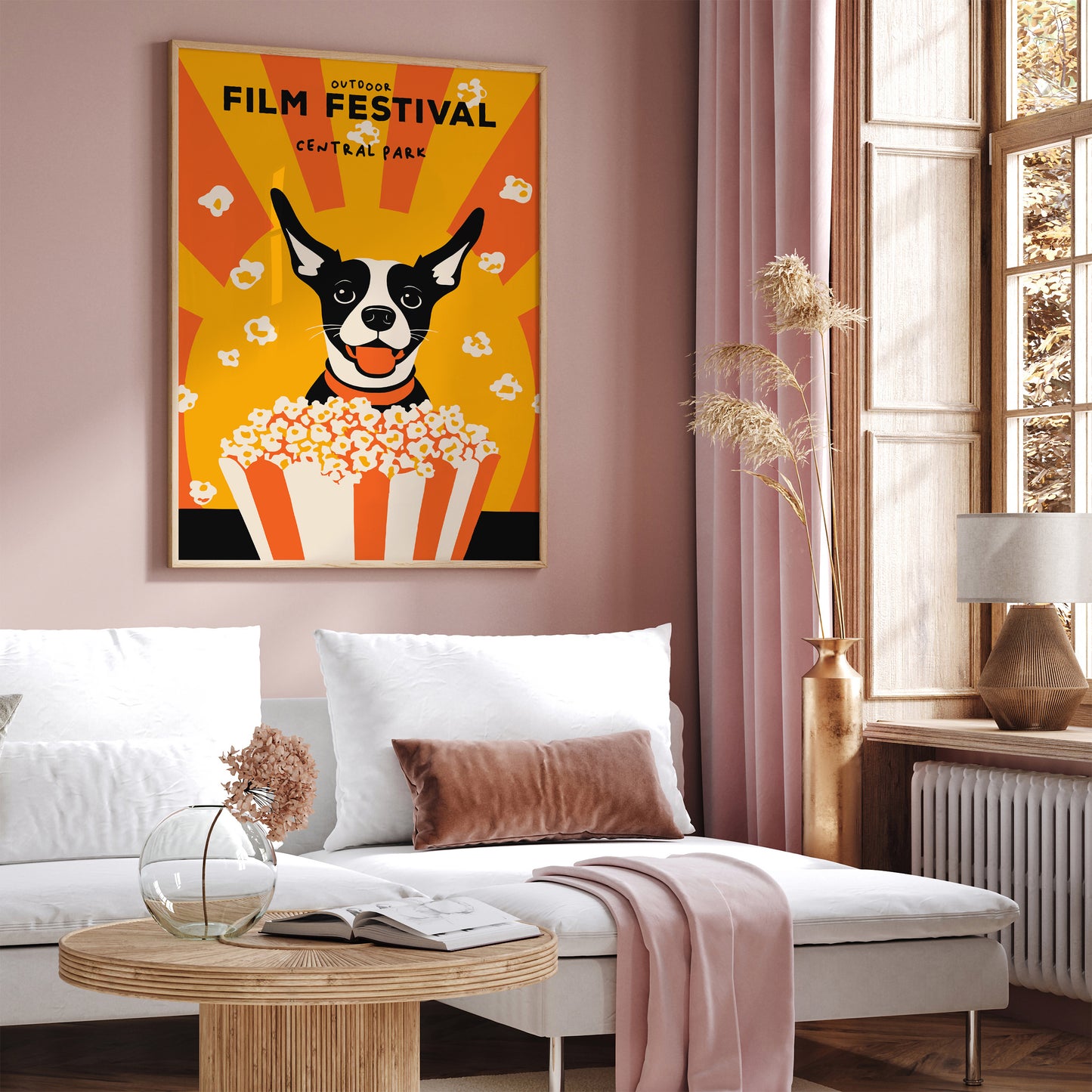 Central Park Film Festival Funny Dog Poster