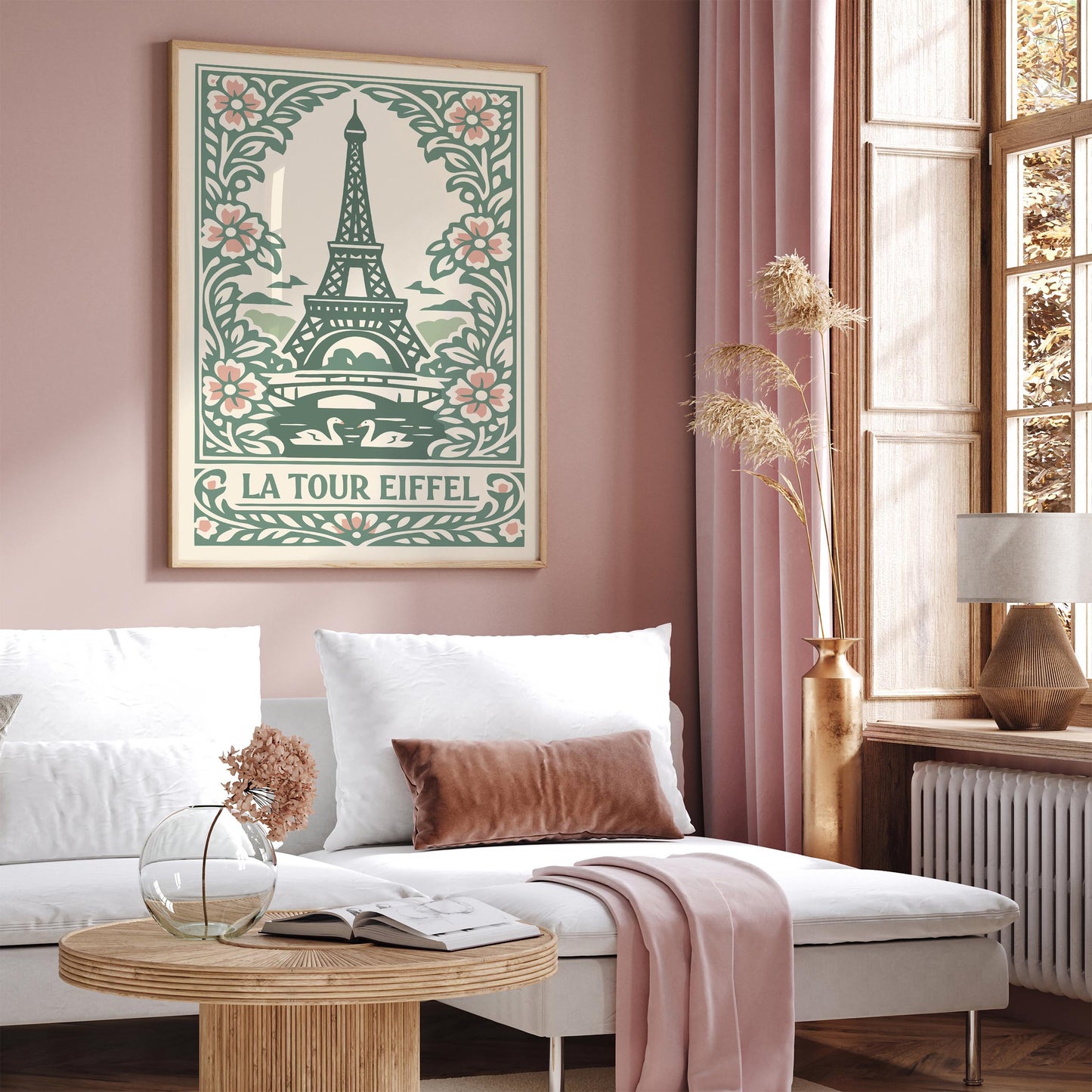 Eiffel Tower Paris Poster – Vintage Travel Wall Art