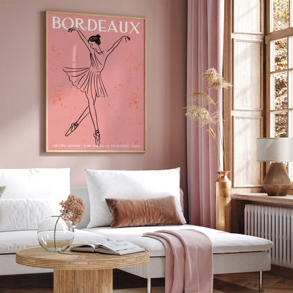 French Ballerina Wall Art Print