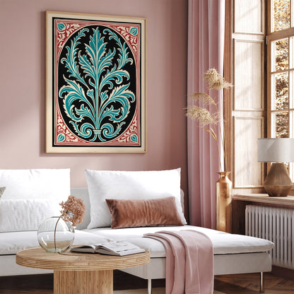 Rococo Acanthus Leaf Art Print