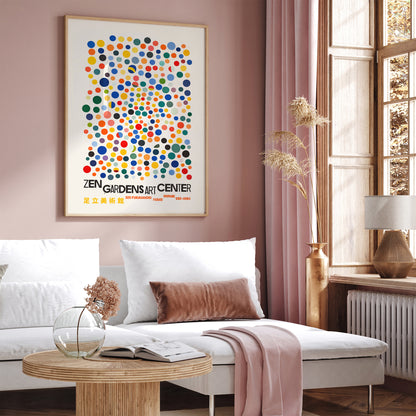 Zen Gardens Japanese Dots Poster