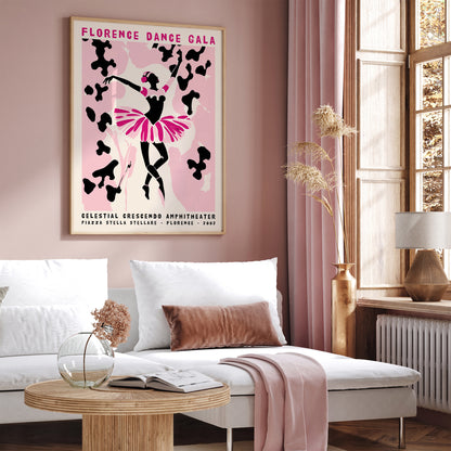 Florence Dance Gala Pink Art Print