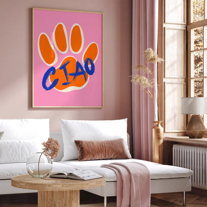 Ciao Pop Art Cats Paw Wall Art 2024