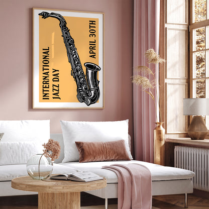 International Jazz Day Saxophone Poster