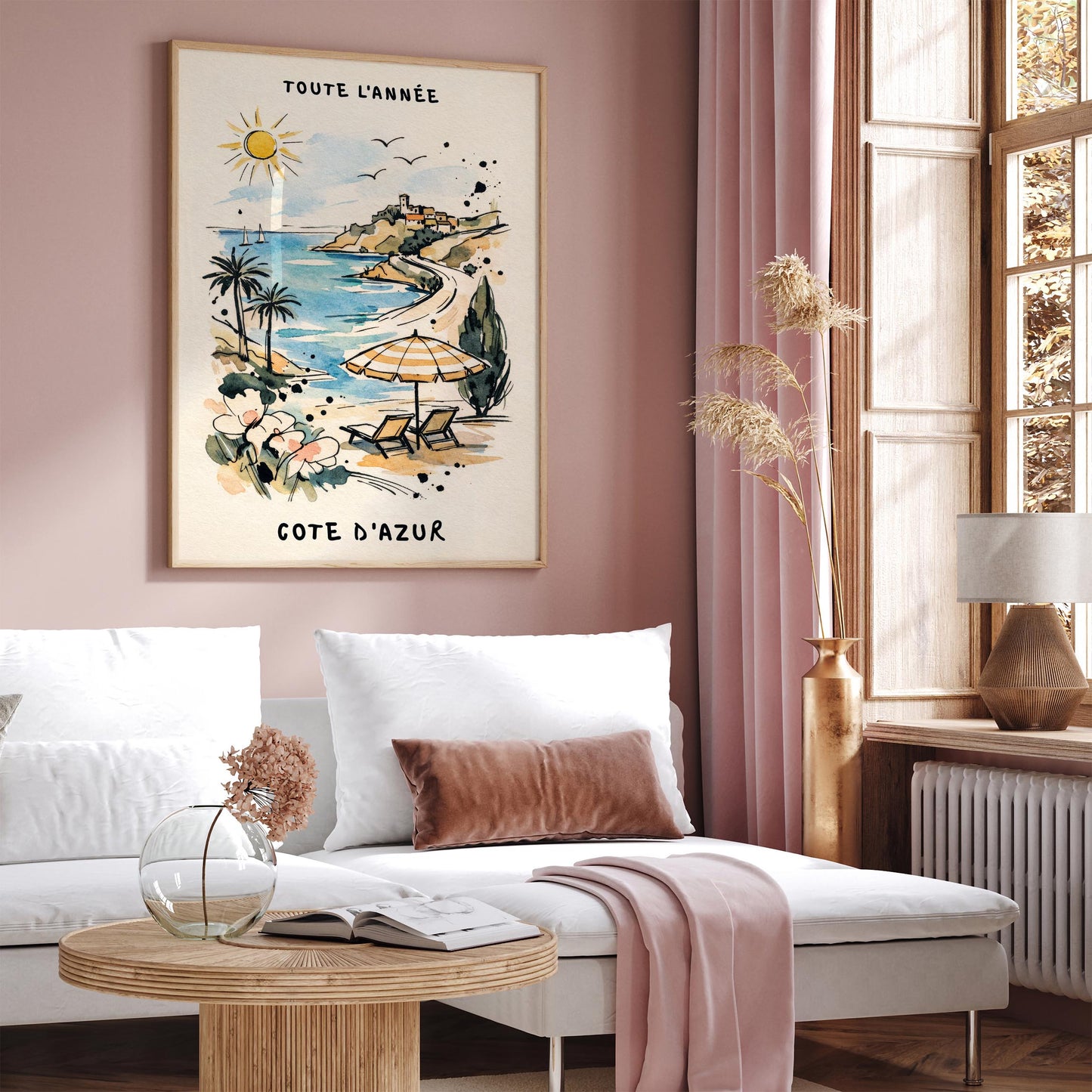 Côte d’Azur Poster – French Riviera Travel Wall Art