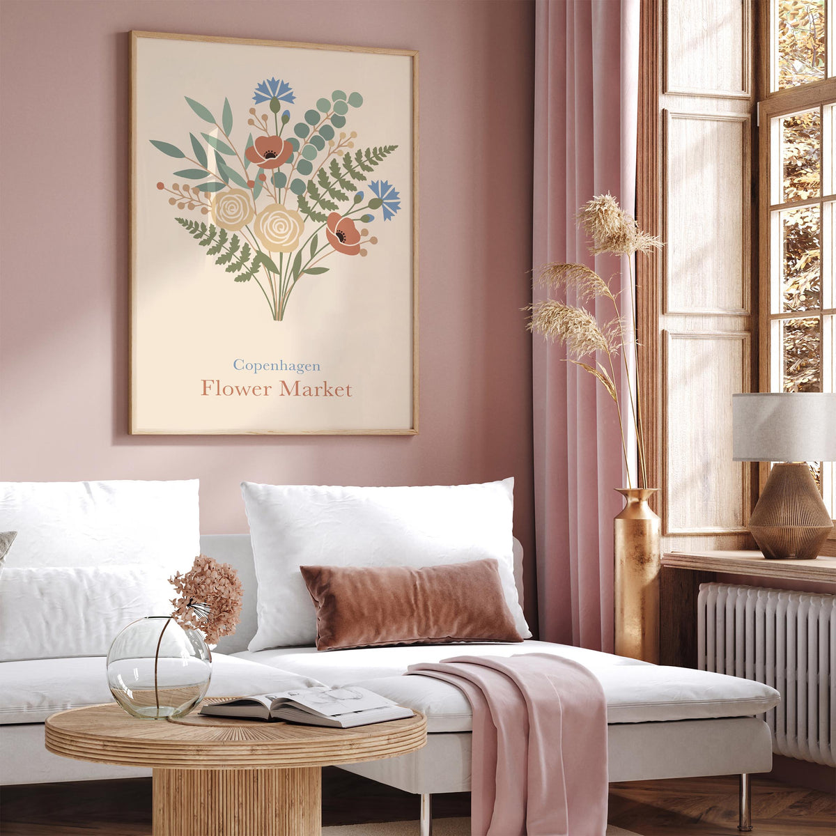 Copenhagen Flower Market Poster