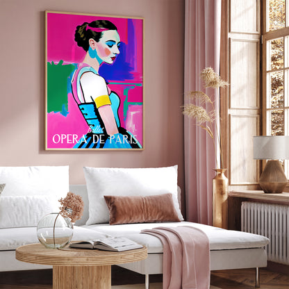 Ballet Opera De Paris Pink Wall Art