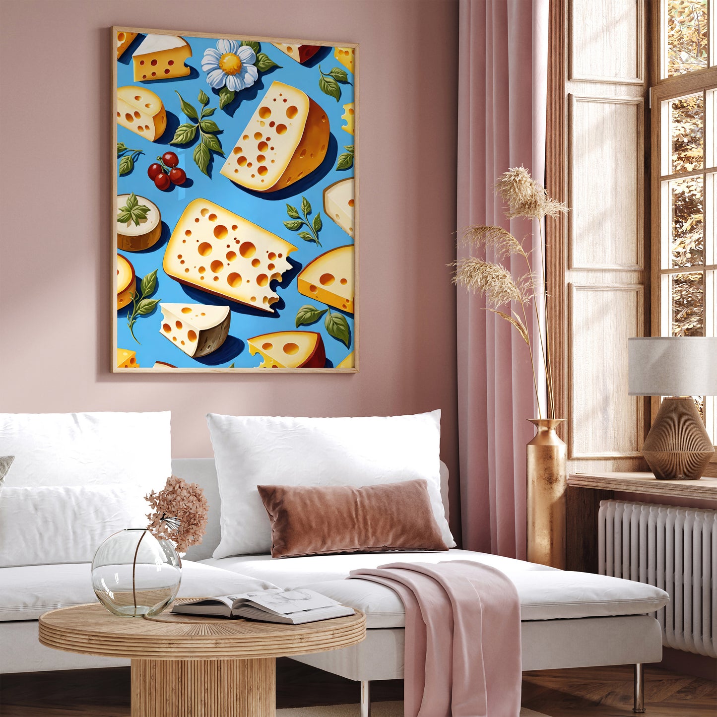 French Cheeses Kitchen Wall Art