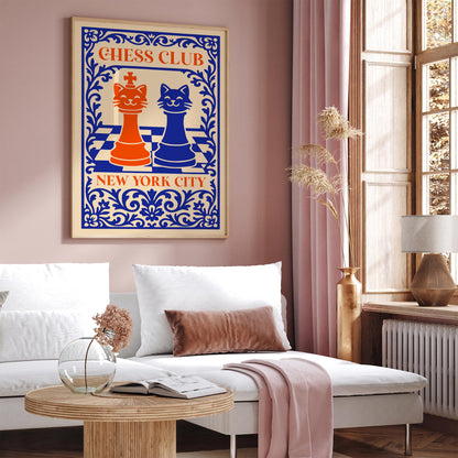 Chess Club New York City Poster