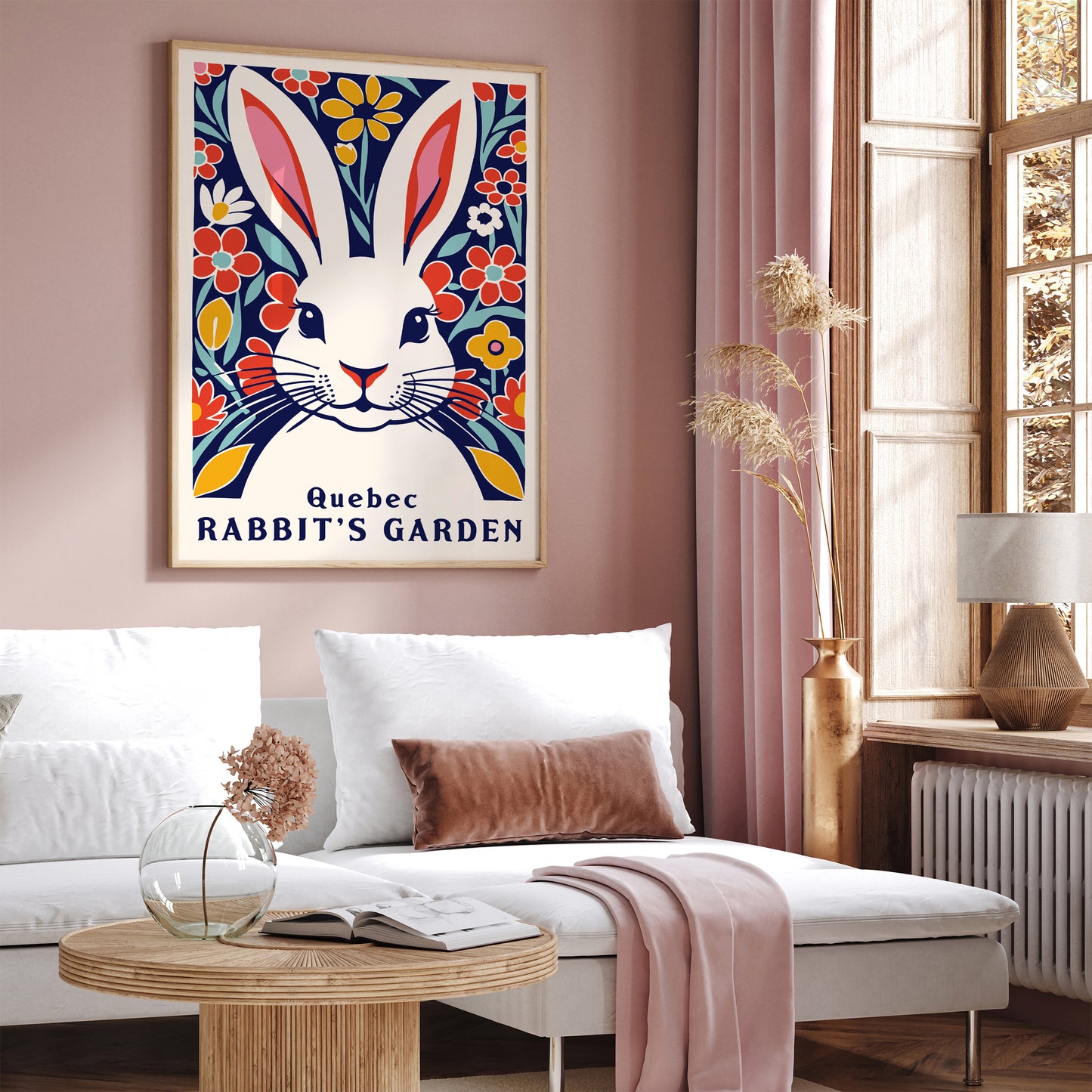 Quebec Rabbit's Garden Art Print