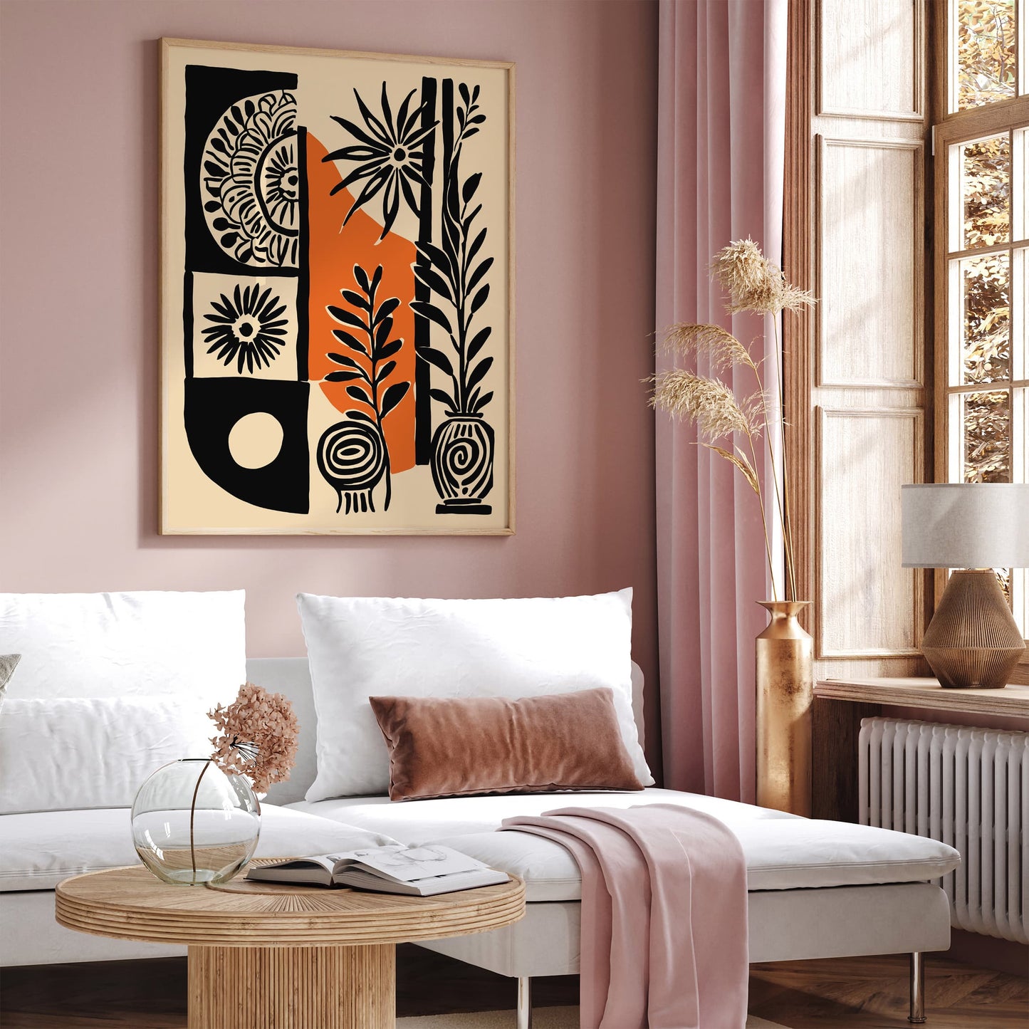 Abstract Folk Etno Art Print