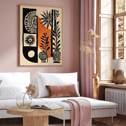 Abstract Folk Etno Art Print