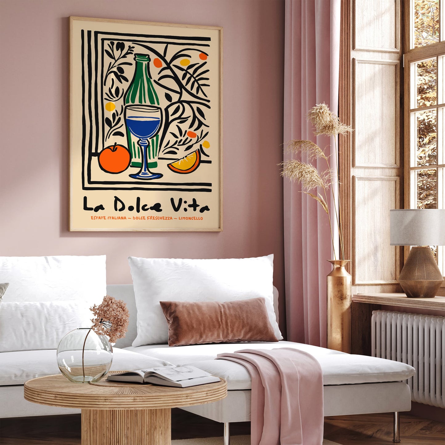 La Dolce Vita Limoncello Poster – Italian Kitchen Wall Art Print