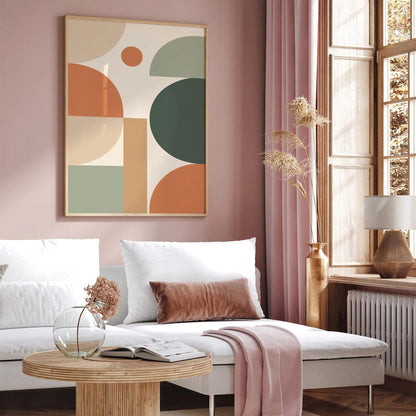 Modern Aesthetic Geometric Art Print