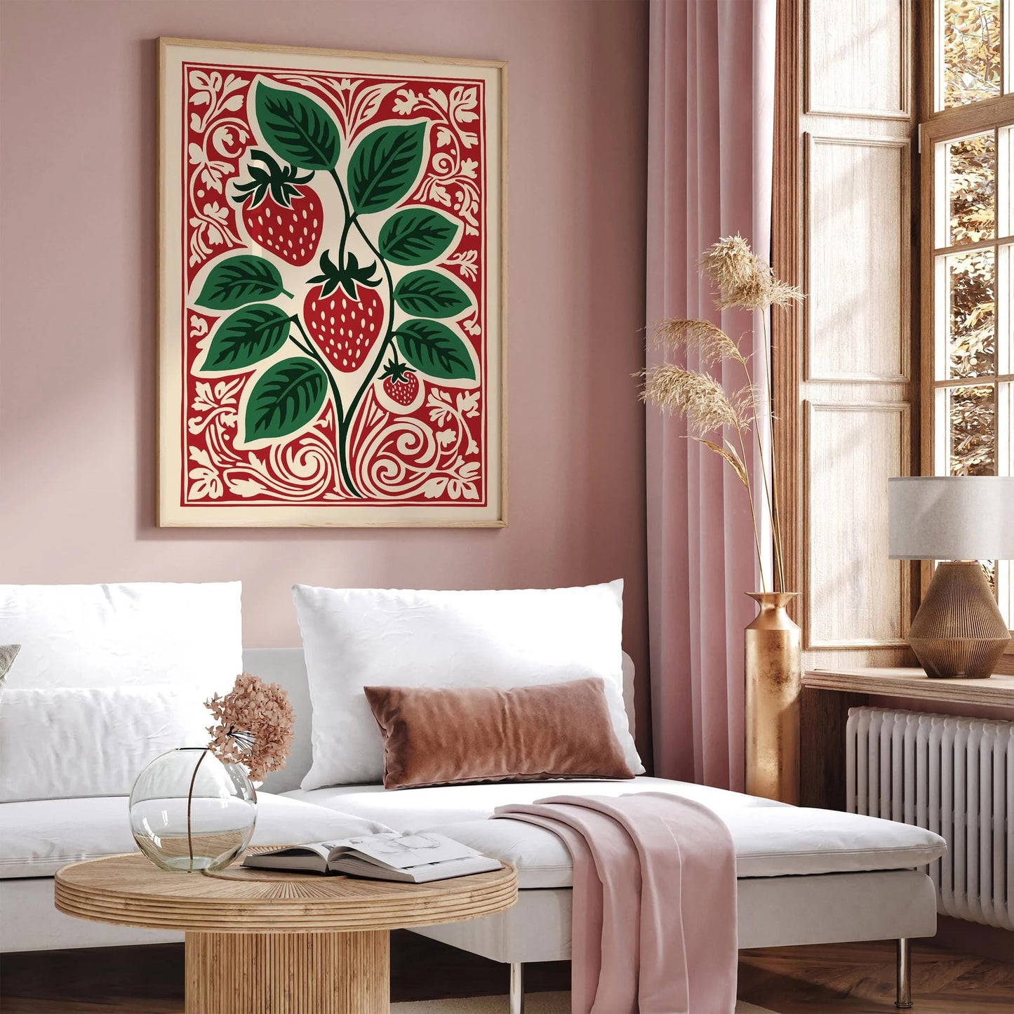 Strawberry Fruit Poster - Kitchen Wall Decor