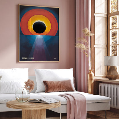 Total Eclipse Wall Art - Modern Art Print 2024