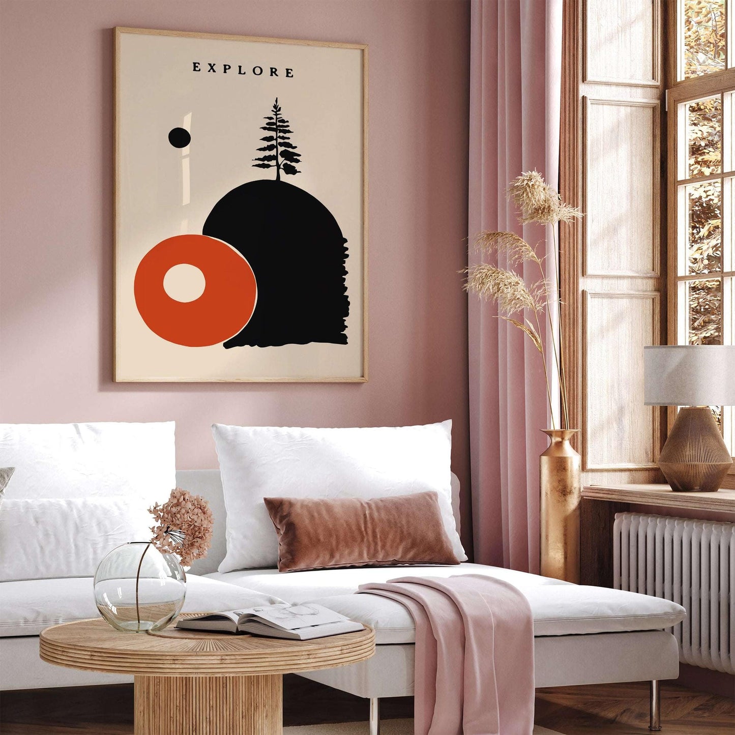 Explore Modern Minimalist Travel Poster