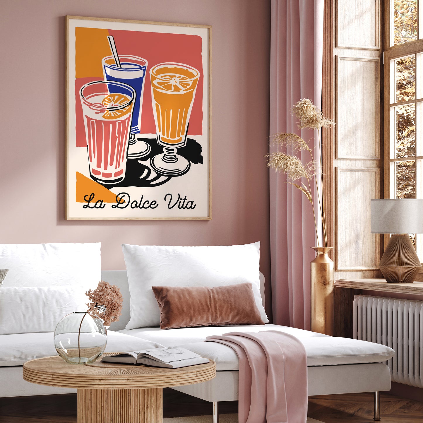 Italian Retro La Dolce Vita Kitchen Poster