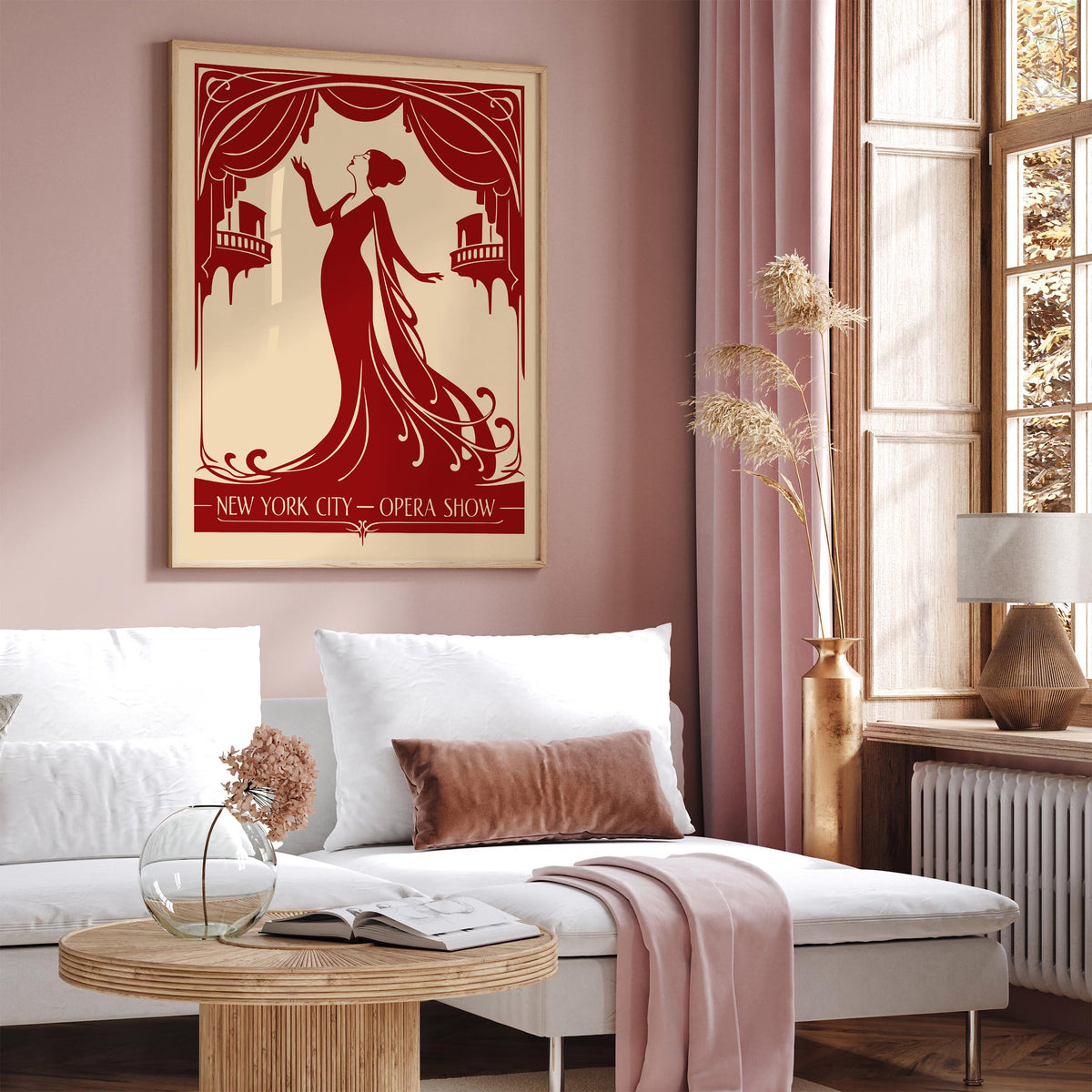 New York City Opera Vintage Music Art Poster