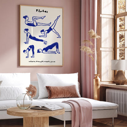 Pilates - where strenght meets grace Poster