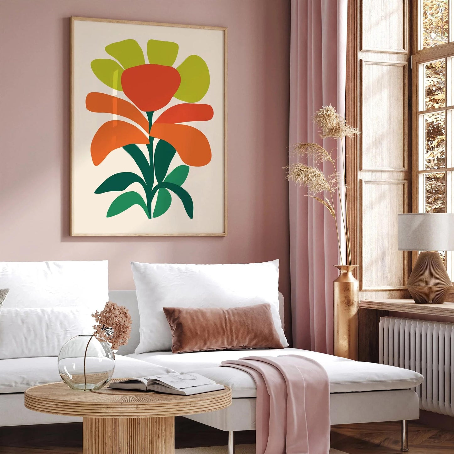 Bold Abstract Flower Poster