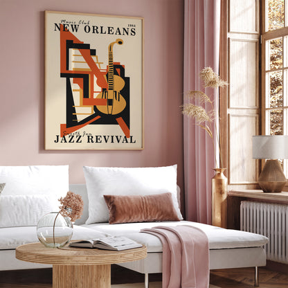 New Orleans Jazz Music Club Poster