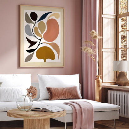 Earth Colors Abstract Nature Poster