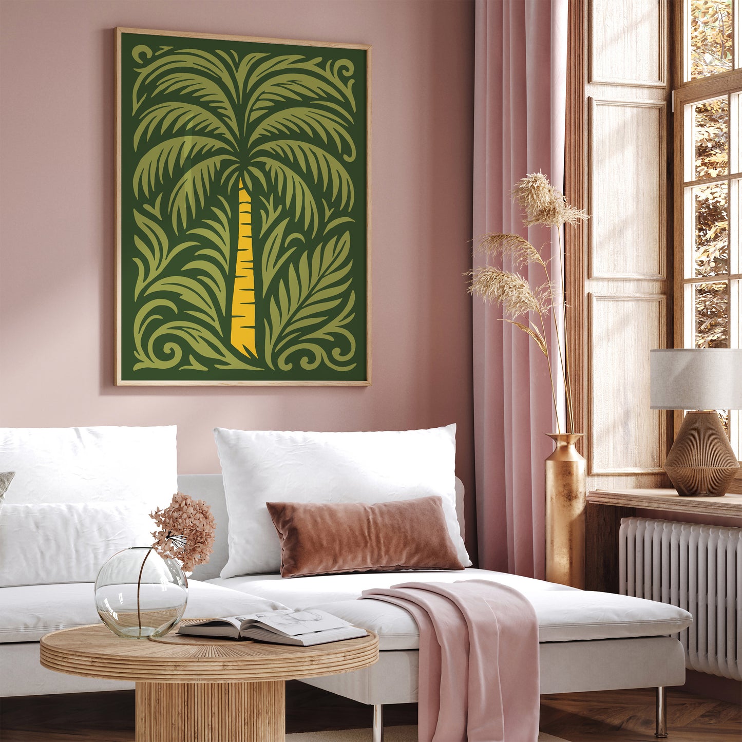 Green Tropical Palm Tree Poster - Bohemian Home Decor 2026
