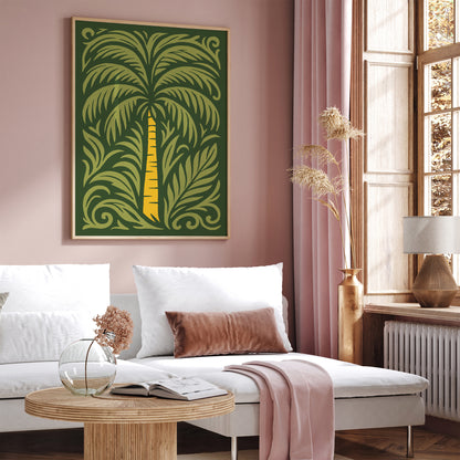 Green Tropical Palm Tree Poster - Bohemian Home Decor 2026