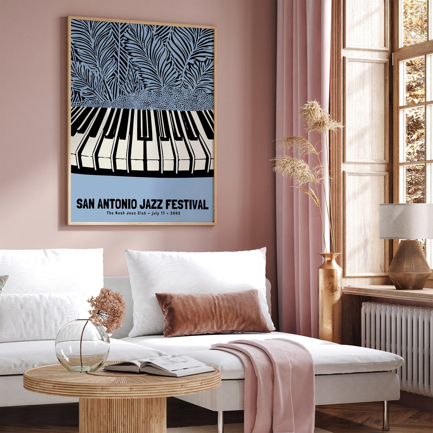 San Antonio Jazz Festival Blue Poster