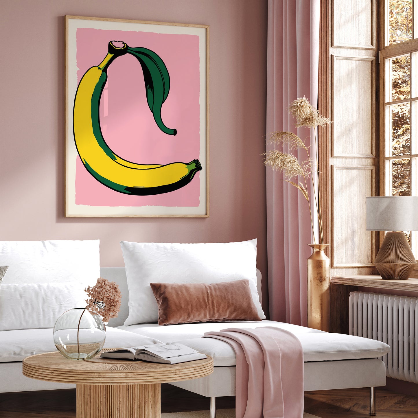 Retro Banana Pop-Art Poster