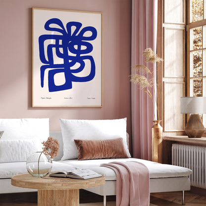 Fever Studio Blue Abstract Poster