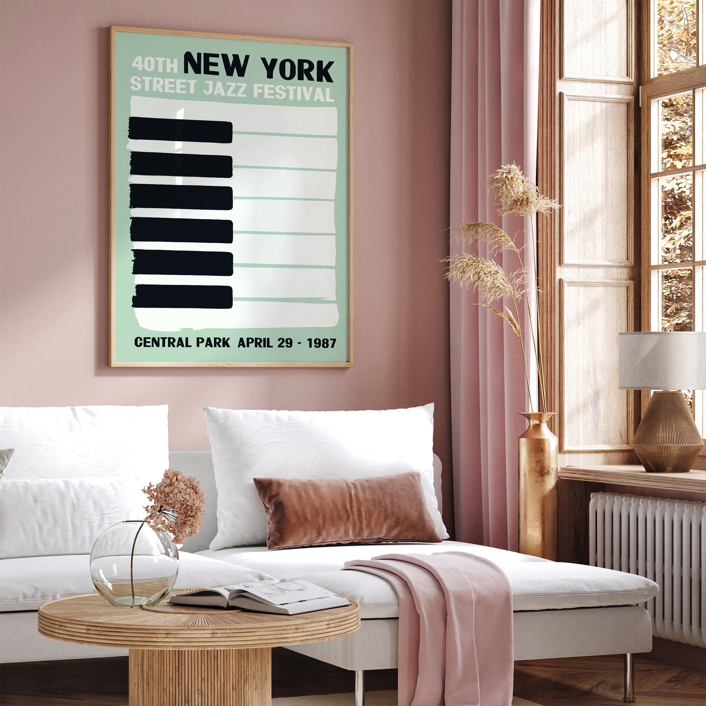 New York Street Jazz Festival Minimal Poster