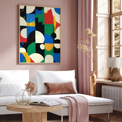 Abstract Shapes Painting Giclee Reproduction