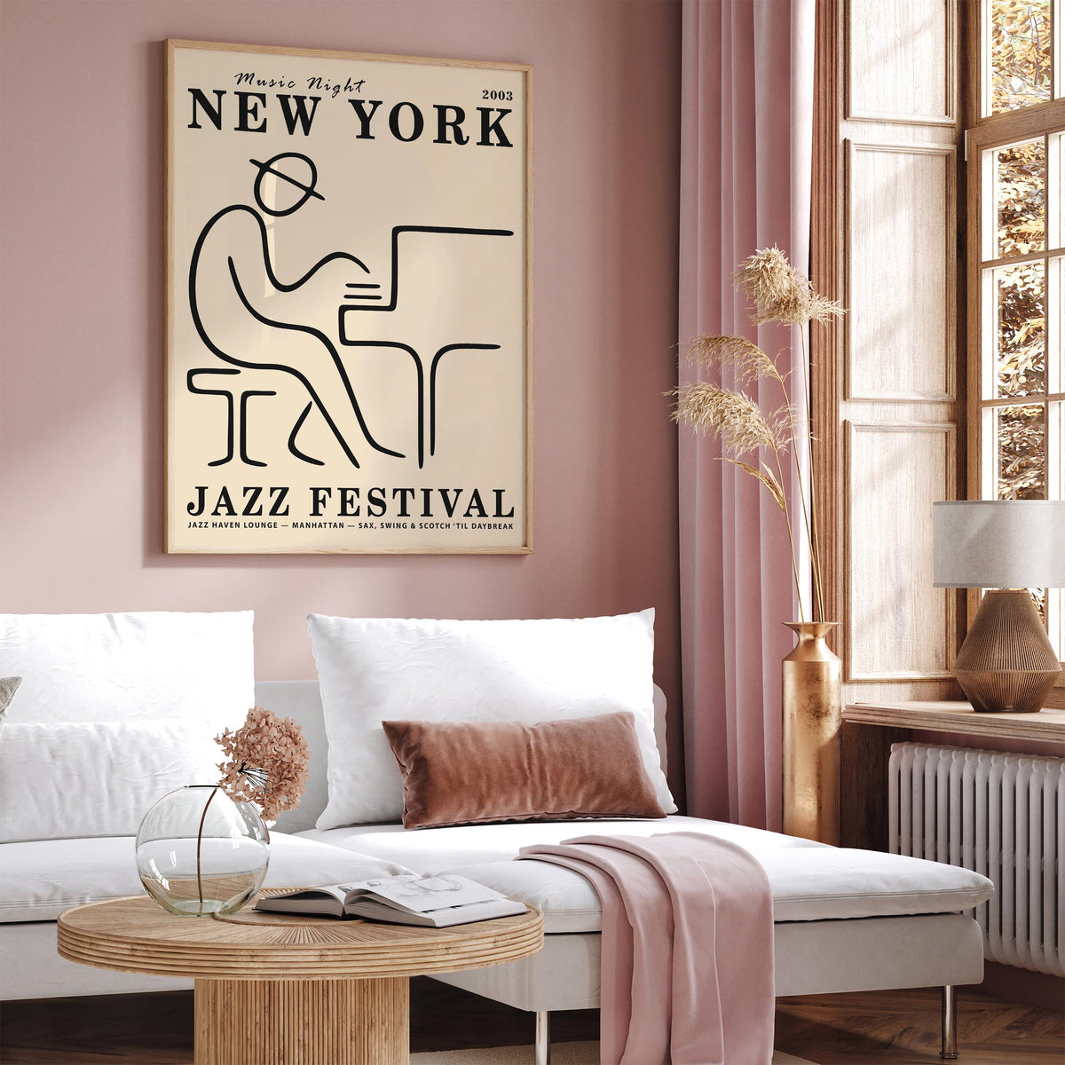 NYC Manhattan Jazz Club Art Poster