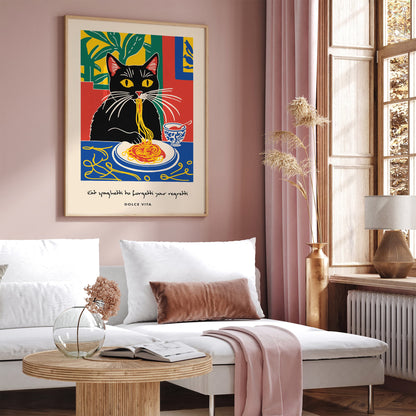 Eat Spaghetti to Forgetti Your Regretti Poster