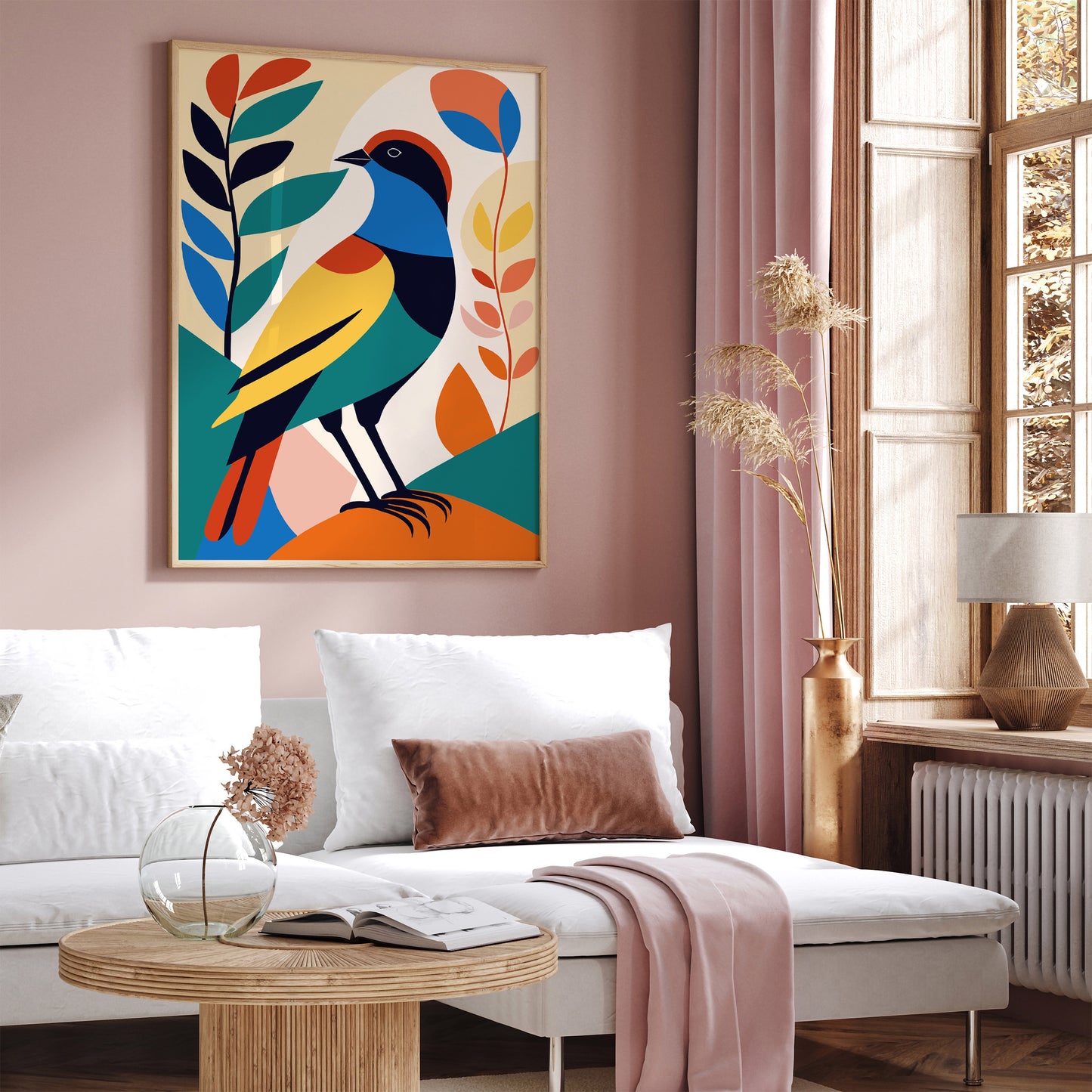 Colorful Bird Kids Room Wall Decor